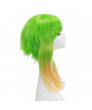 Vocaloid Camellia Gumi Cosplay Wig Short Straight Gradient Green Color Party Wig 45cm