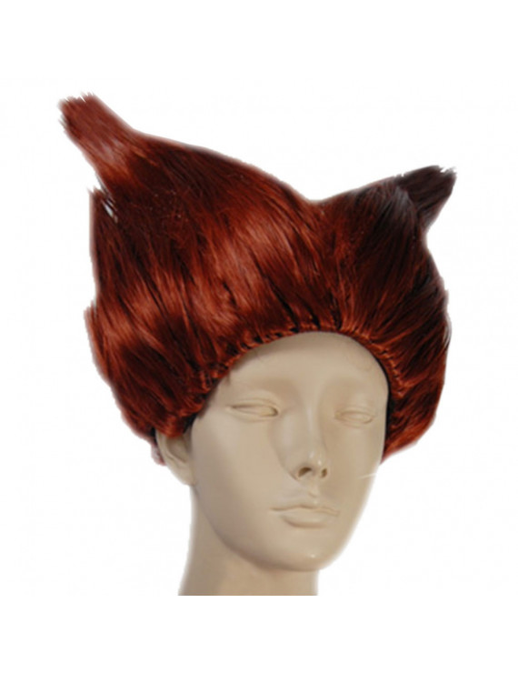 Naruto Chouji Red Brown Prestyled Cosplay Wig