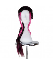 X-Men Blink Cosplay Long Prestyled Braids Purple and Black Gradient Color Party Wig