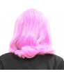 Fairy Tail Aries Anime Short Pink Curly Party Cosplay Hair Wig