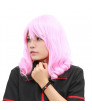 Fairy Tail Aries Anime Short Pink Curly Party Cosplay Hair Wig