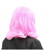 Fairy Tail Aries Anime Short Pink Curly Party Cosplay Hair Wig