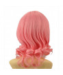 Fairy Tail Aries Cosplay Wig Synthetic Pink Short Curly Anime Styled Wig