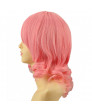 Fairy Tail Aries Cosplay Wig Synthetic Pink Short Curly Anime Styled Wig