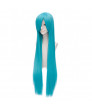Bisca Mulan Long Straight Blue Cosplay Wig Fairy Tail Anime Styled Wig 100cm
