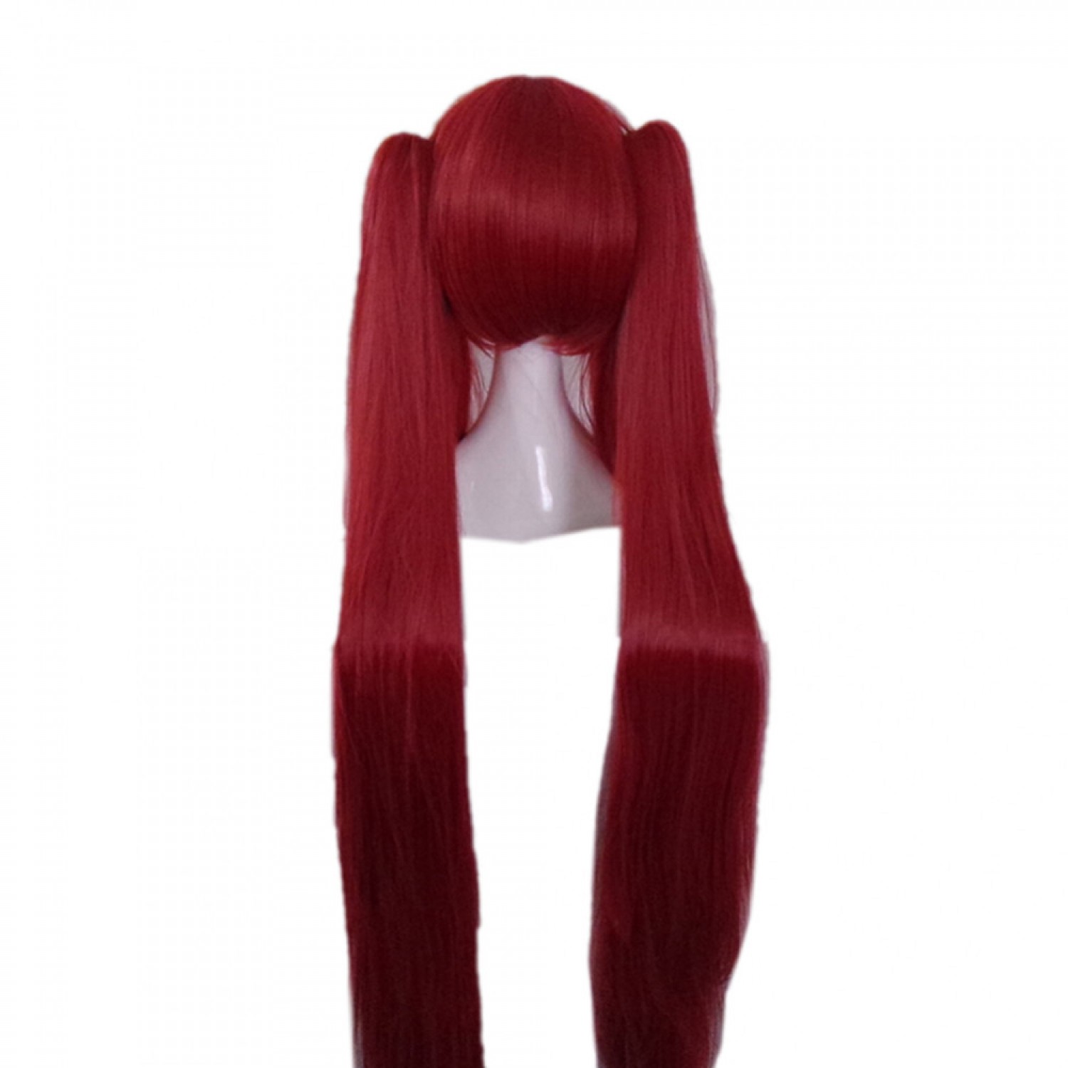 Fairy Tail Erza Scarlet Anime Long Straight Red Cosplay Hair Wig With