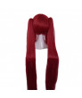 Fairy Tail Erza Scarlet Anime Long Straight Red Cosplay Hair Wig With Bunches