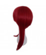 Fairy Tail Erza Scarlet Anime Long Straight Red Cosplay Hair Wig With Bunches