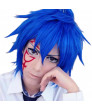 Fairy Tail Gerard Cosplay Wig Short Royal Blue Heat Resistant Anime Party Wig
