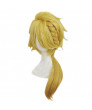 Touken Ranbu Game Shishiou Cosplay Wig Golden Anime Wig With Braid