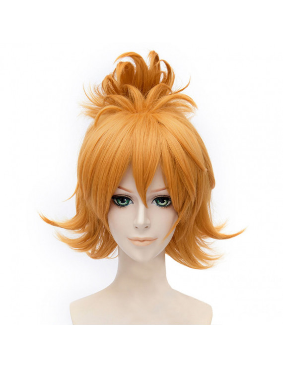 Urashima Kotetsu Touken Ranbu Short Curly Golden Anime Cosplay Wig