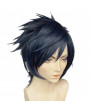 Touken Ranbu Shokudaikiri Mitsutada Wig Short Blue Black Costume Cosplay Wig