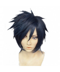 Touken Ranbu Shokudaikiri Mitsutada Wig Short Blue Black Costume Cosplay Wig