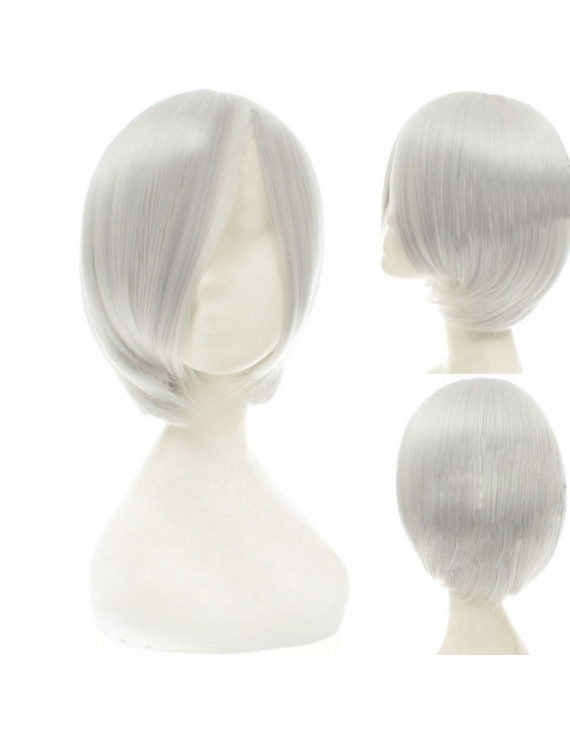 Vampire Knight Zero Kiryu Anime Silvery White Cosplay Hair Wig