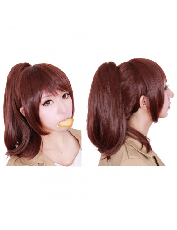 Attack On Titan Sasha Blouse Wig Long Brown Wig