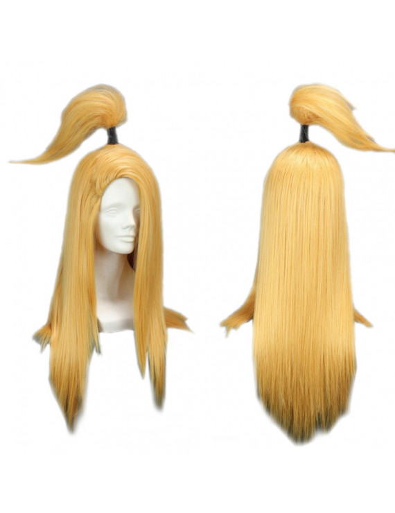 Naruto Akatsuki Deidara Golden Yellow Cosplay Wig