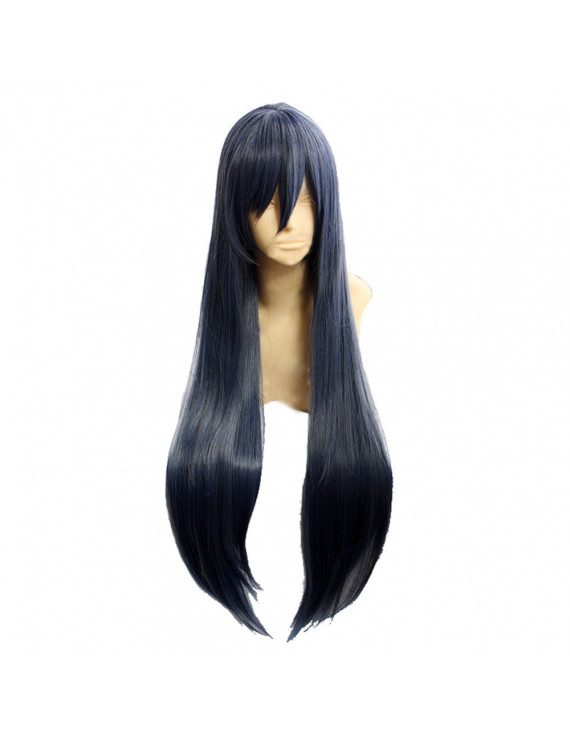 Touken Ranbu Jiroutachi Cosplay Wig Long Straight Blue Gray Anime Styled Wig