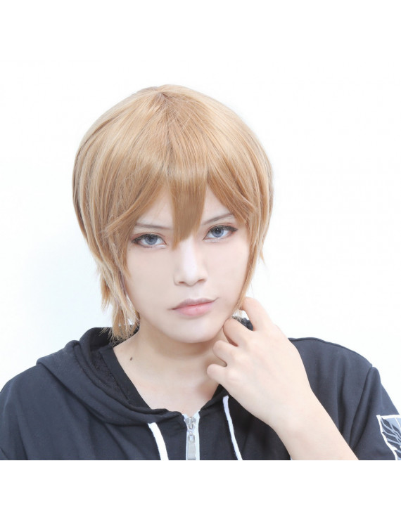 Okita Sougo Wig Gintama Okita Sougo Cosplay Short Brown Wig