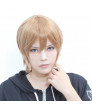 Okita Sougo Wig Gintama Okita Sougo Cosplay Short Brown Wig