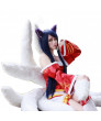 League of Legends Nine Tailed Fox Ahri Cosplay Long Blue Black Anime Styled Wig