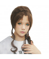 Final Fantasy Aerith Gainsborough Cosplay Hair Wig Thick Braids Wig