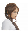 Final Fantasy Aerith Gainsborough Cosplay Hair Wig Thick Braids Wig