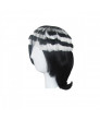 Soul Eater Death The Kid Black with White Cosplay Hair Wig