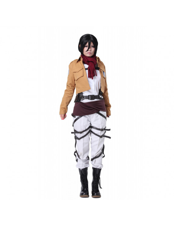 Attack on Titan Shingeki No Kyojin Mikasa Ackerman Cosplay Costume