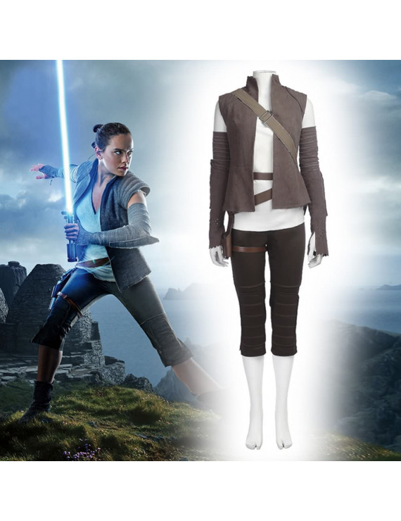 Star Wars The Last Jedi Rey Halloween Cosplay Costume