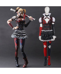 Updated Batman Arkham Knight Harley Quinn Halloween Cosplay Costume 