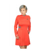 Star Trek Uhura Red Starfleet Uniform with Emblem Long-Sleeved Dress Uhura Cosplay Costume