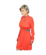 Star Trek Uhura Red Starfleet Uniform with Emblem Long-Sleeved Dress Uhura Cosplay Costume