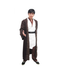 Star Wars Episode III Cosplay Obi Wan Kenobi Cloak Suit Costume