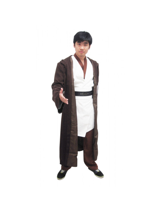 Star Wars Episode III Cosplay Obi Wan Kenobi Cloak Suit Costume