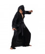 Star Wars Episode VII Kylo Ren Bathrobe Black Coral Velvet Bathrobe with Hood Kylo Ren Cosplay Costume