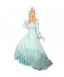 Super Mario Princess Rosalina Cosplay Costume Elegant Aqua Blue Womens Off Shoulder Dress