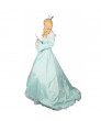 Super Mario Princess Rosalina Cosplay Costume Elegant Aqua Blue Womens Off Shoulder Dress