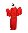 Super Mario Shy Guy Costume Bright Red Robe with Hood Shy Guy Cosplay Costume