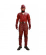 The Flash Costume Season 2 Suit Deluxe Red Leather Outfit With Chest Badge Barry Allen Cosplay Adult Custom Made