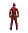 The Flash Costume Season 2 Suit Deluxe Red Leather Outfit With Chest Badge Barry Allen Cosplay Adult Custom Made