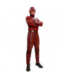The Flash Costume Season 2 Suit Deluxe Red Leather Outfit With Chest Badge Barry Allen Cosplay Adult Custom Made