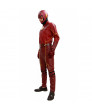 The Flash Costume Season 2 Suit Deluxe Red Leather Outfit With Chest Badge Barry Allen Cosplay Adult Custom Made