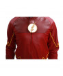The Flash Costume Season 2 Suit Deluxe Red Leather Outfit With Chest Badge Barry Allen Cosplay Adult Custom Made
