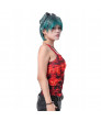 The Hunger Games 2 Catching Fire Movie Cosplay Costume Adult Red Shirt for Girls