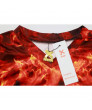 The Hunger Games 2 Catching Fire Movie Cosplay Costume Adult Red Shirt for Girls