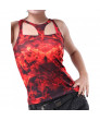 The Hunger Games 2 Catching Fire Movie Cosplay Costume Adult Red Shirt for Girls