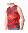 The Hunger Games 2 Catching Fire Movie Cosplay Costume Adult Red Shirt For Men