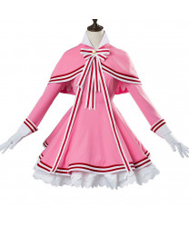Sakura Kinomoto Pink Uniform Cosplay Costume