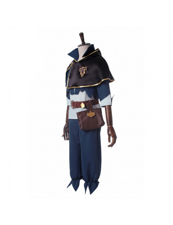 Black Clover Anime Cosplay Asta Full Set Black Blue Costume