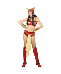 Darna Red PU Felmale Superhero Comic Cosplay Costume